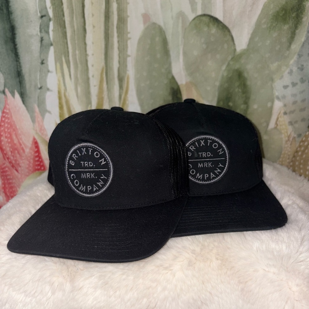 Brixton Supply Black Trucker Hats 🌵SnapBack